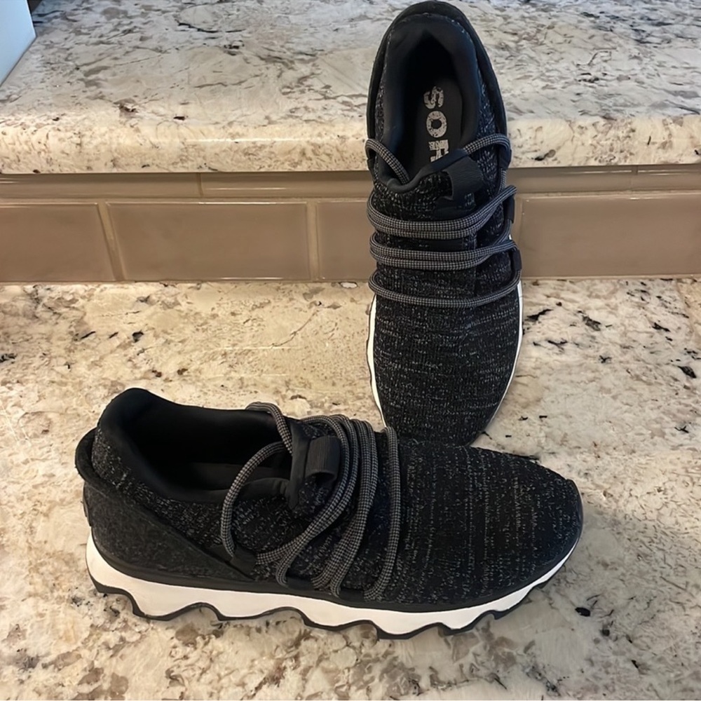 Sorel Black and Gray Athletic Shoes - Picture 2 of 7